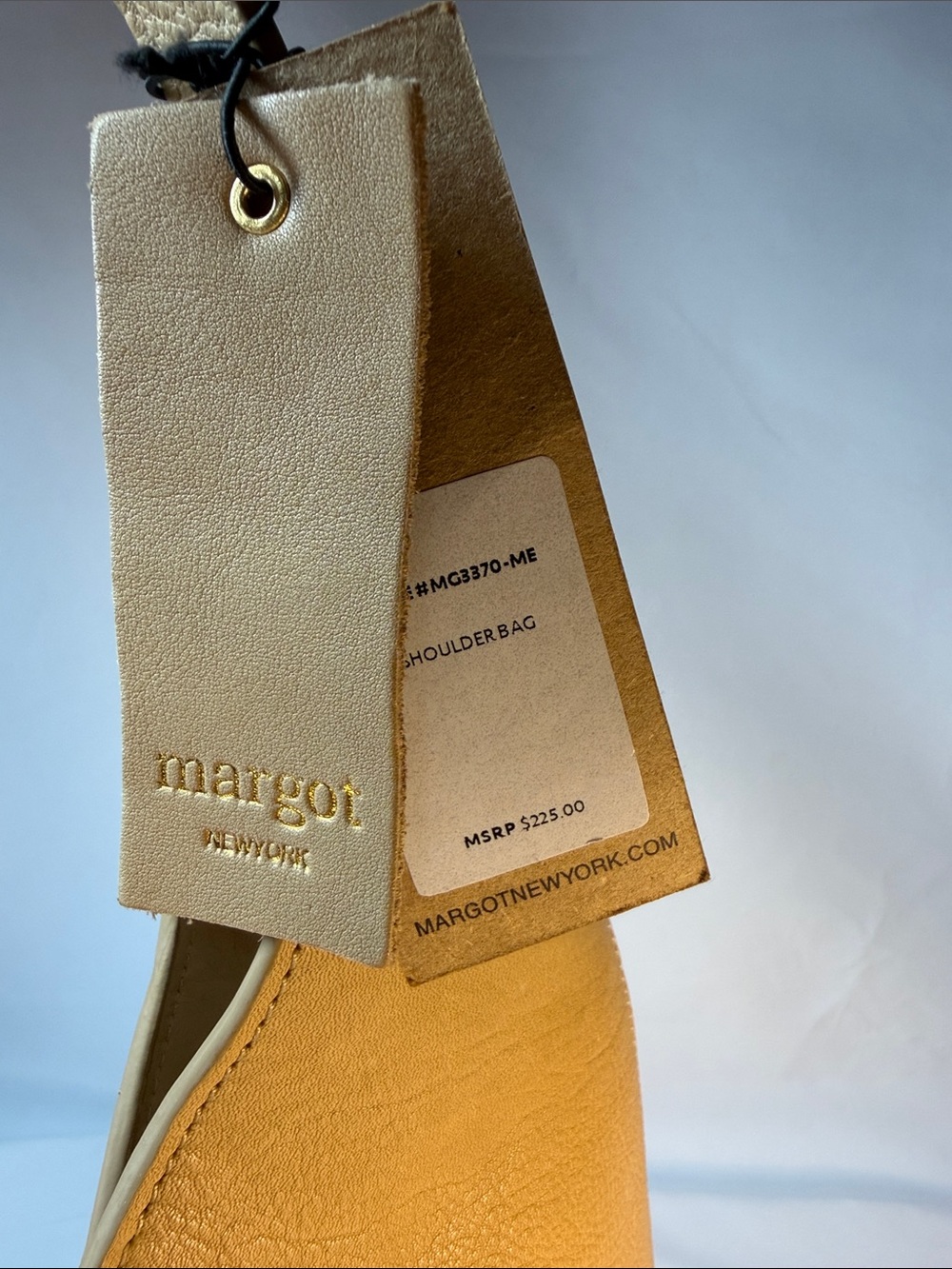 Margot Soft Leather Hobo Bag in Beige - Picture 5 of 8